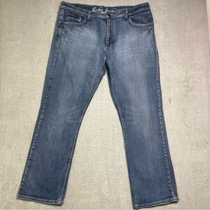 Safari Denim Bootcut Jeans Men’s 40x32 Blue Medium Wash Denim Whisker Fading